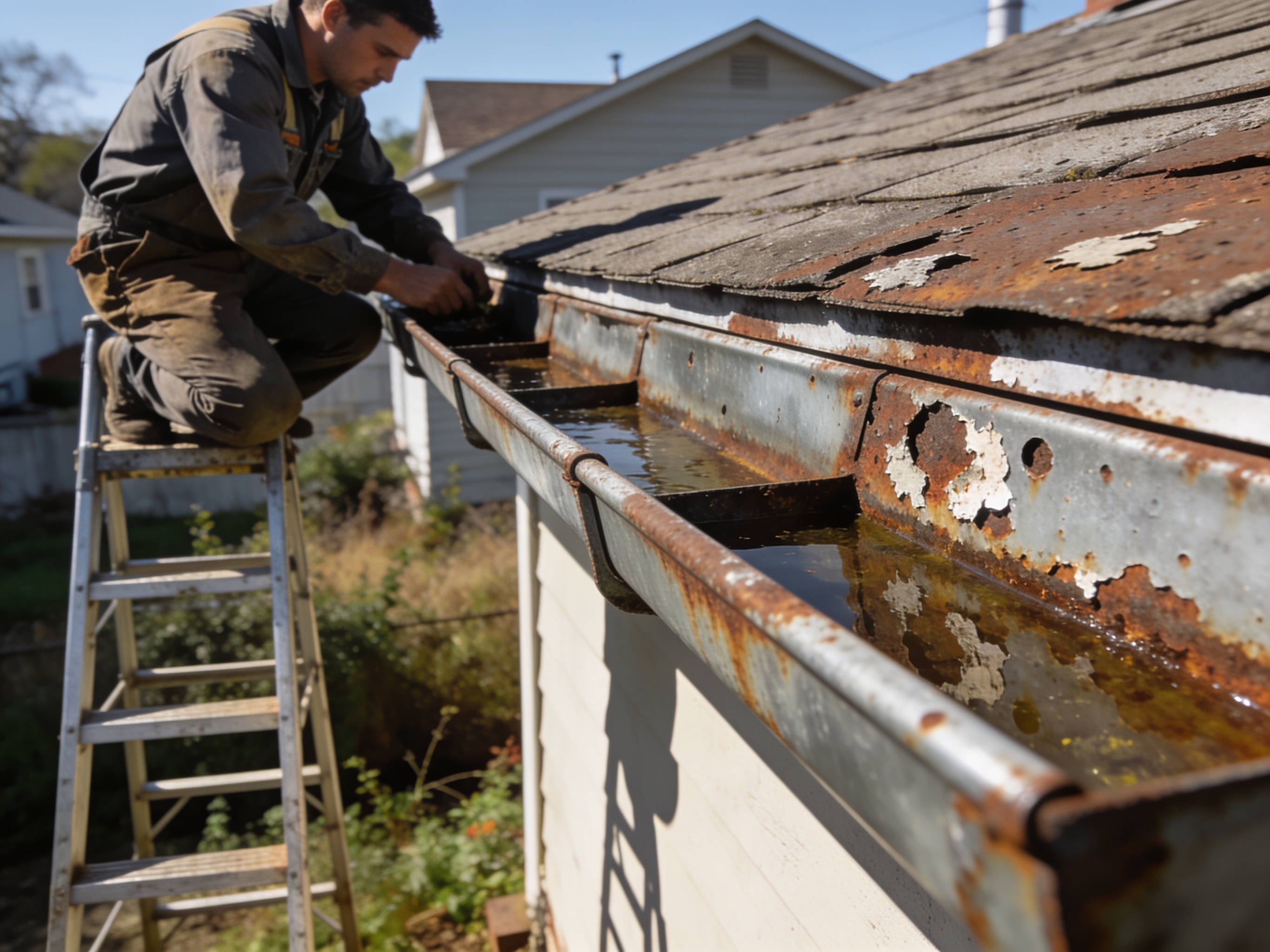 Rusted & Corroded Gutters in Texarkana, TX