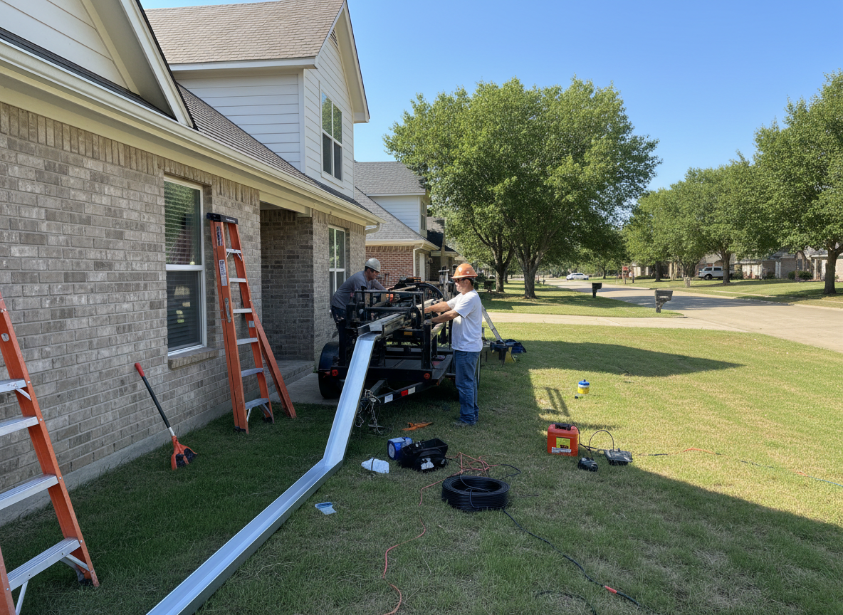 Seamless Gutter Installation in Texarkana, TX